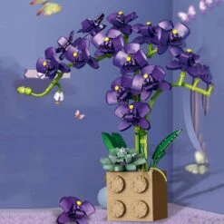 Huge Blossoming Orchid Flower Building Set Collection -Kawaii Store kawaiies plushies plush softtoy huge blossoming orchid flower building set collection build it 935434