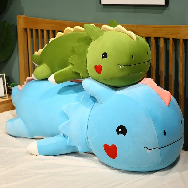 Huge Colorful Cute Dragon Plushies 3 Huge Colorful Cute Dragon Plushies