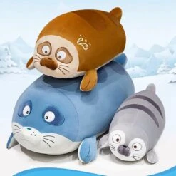 Huge Sleeping Buddies Seal Plushies -Kawaii Store kawaiies plushies plush softtoy huge sleeping buddies seal plushies soft toy 516352