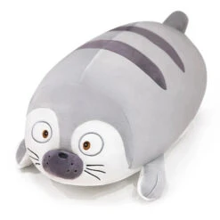 Huge Sleeping Buddies Seal Plushies -Kawaii Store kawaiies plushies plush softtoy huge sleeping buddies seal plushies soft toy gray 16in 40cm 356292