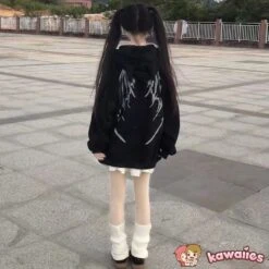 Apparel I Am The Devil Gothic Hoodie 30 Apparel I Am The Devil Gothic Hoodie -Kawaii Store kawaiies plushies plush softtoy i am the devil gothic hoodie hoodies 163589