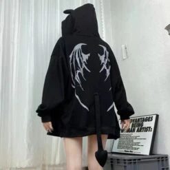 Apparel I Am The Devil Gothic Hoodie 32 Apparel I Am The Devil Gothic Hoodie -Kawaii Store kawaiies plushies plush softtoy i am the devil gothic hoodie hoodies 413555