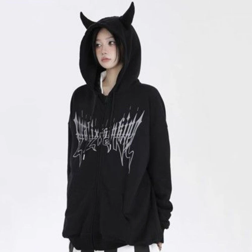 Apparel I Am The Devil Gothic Hoodie 3 Apparel I Am The Devil Gothic Hoodie