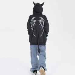 Apparel I Am The Devil Gothic Hoodie 35 Apparel I Am The Devil Gothic Hoodie -Kawaii Store kawaiies plushies plush softtoy i am the devil gothic hoodie hoodies 809953