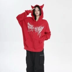 Apparel I Am The Devil Gothic Hoodie 40 Apparel I Am The Devil Gothic Hoodie -Kawaii Store kawaiies plushies plush softtoy i am the devil gothic hoodie hoodies 917288