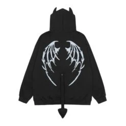 Apparel I Am The Devil Gothic Hoodie 31 Apparel I Am The Devil Gothic Hoodie -Kawaii Store kawaiies plushies plush softtoy i am the devil gothic hoodie hoodies evil black m 749068