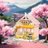 Izakaya And Chashitsu Sakura Micro Building Blocks -Kawaii Store kawaiies plushies plush softtoy izakaya and chashitsu sakura micro building blocks build it 432672