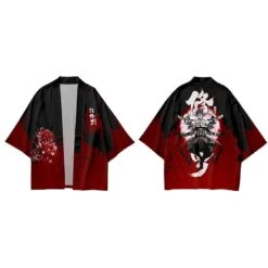 Apparel Japanese Anime Asura Blades Men Two-Piece Kimono Yukata Top & Pants Sets -Kawaii Store kawaiies plushies plush softtoy japanese anime asura blades men two piece kimono yukata top pants sets kimono 585987