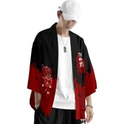 Apparel Japanese Anime Asura Blades Men Two-Piece Kimono Yukata Top & Pants Sets -Kawaii Store kawaiies plushies plush softtoy japanese anime asura blades men two piece kimono yukata top pants sets kimono 645550