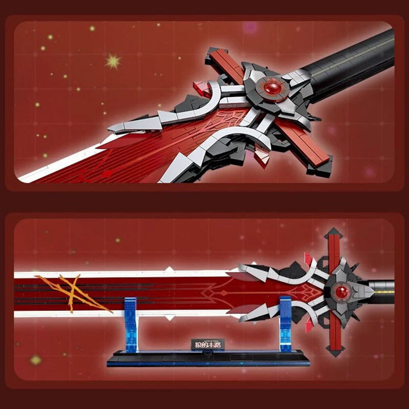 Japanese Anime Red Purple Sword Building Block 14 Japanese Anime Red Purple Sword Building Block - Image 12