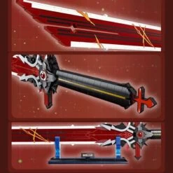 Japanese Anime Red Purple Sword Building Block 29 Japanese Anime Red Purple Sword Building Block -Kawaii Store kawaiies plushies plush softtoy japanese anime red purple sword building block build it 232672