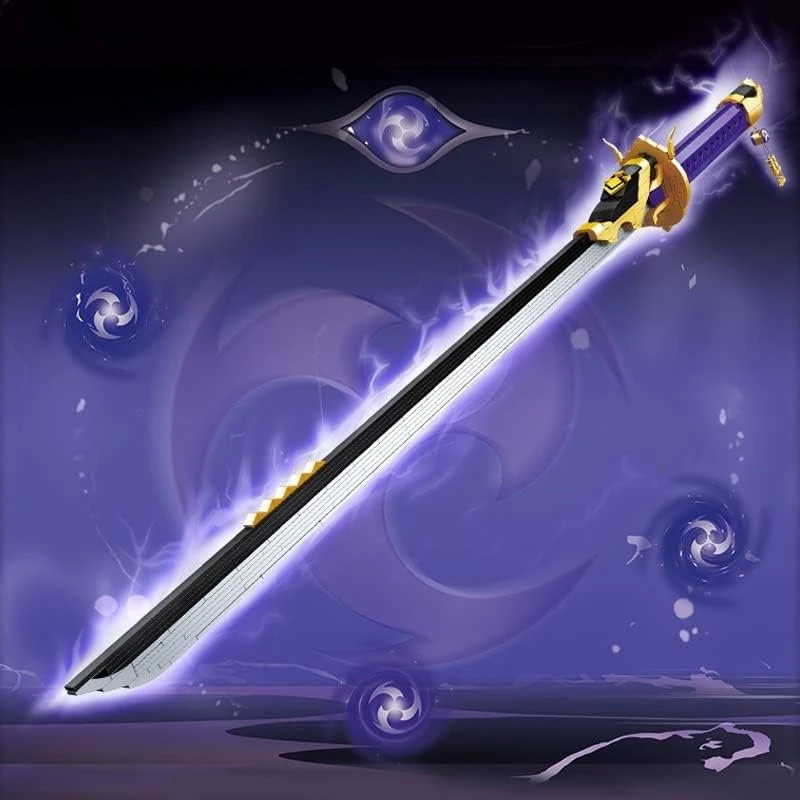 Japanese Anime Red Purple Sword Building Block 6 Japanese Anime Red Purple Sword Building Block - Image 4