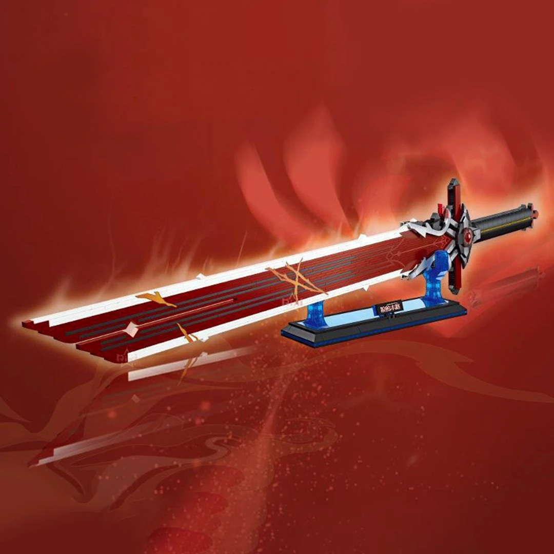 Japanese Anime Red Purple Sword Building Block 20 Japanese Anime Red Purple Sword Building Block - Image 18