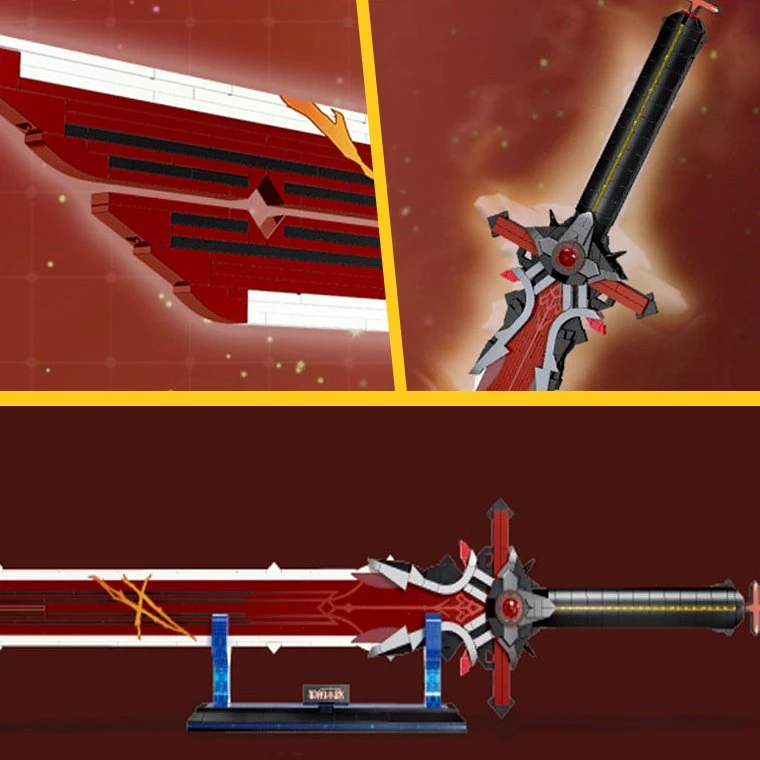 Japanese Anime Red Purple Sword Building Block 17 Japanese Anime Red Purple Sword Building Block - Image 15