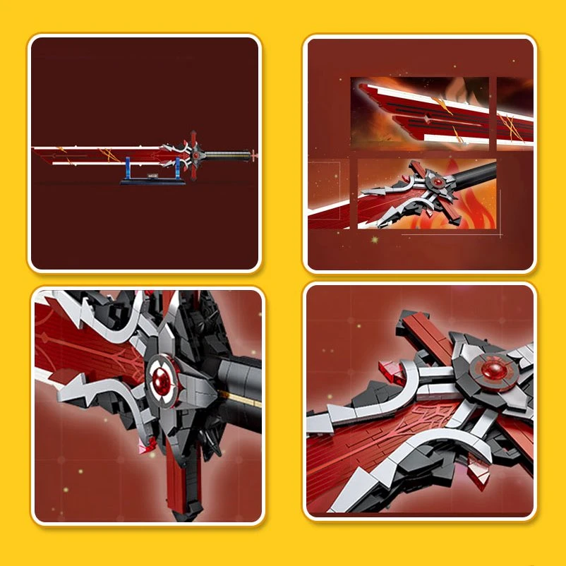 Japanese Anime Red Purple Sword Building Block 9 Japanese Anime Red Purple Sword Building Block - Image 7