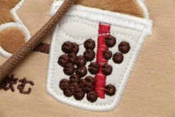 Apparel Japanese Bubble Tea Bear Hoodies -Kawaii Store kawaiies plushies plush softtoy japanese bubble tea bear oversized hoodies hoodies 977561