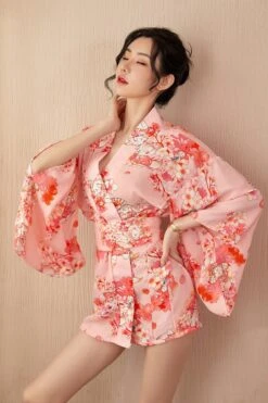 Apparel Japanese Cherry Blossom Sakura Pink Kimono -Kawaii Store kawaiies plushies plush softtoy japanese cherry blossom sakura pink kimono clothing 206852