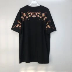 Apparel Japanese Cherry Blossoms Embroidery Tee -Kawaii Store kawaiies plushies plush softtoy japanese cherry blossoms embroidery tee apparel 301149