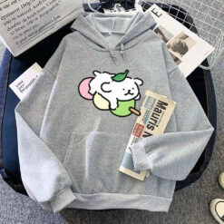 Apparel Japanese Dango Luckie The Dog Unisex Hoodie -Kawaii Store kawaiies plushies plush softtoy japanese dango luckie the dog unisex hoodie apparel gray xs 237146
