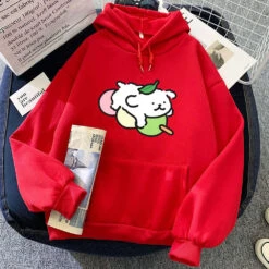 Apparel Japanese Dango Luckie The Dog Unisex Hoodie -Kawaii Store kawaiies plushies plush softtoy japanese dango luckie the dog unisex hoodie apparel red xxl 809043