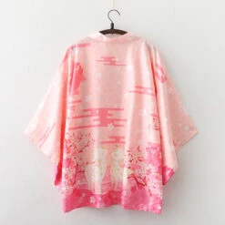 Apparel Japanese Deer Of Nara With Sakura Trees Kimono -Kawaii Store kawaiies plushies plush softtoy japanese deer of nara with sakura trees kimono clothing 720560