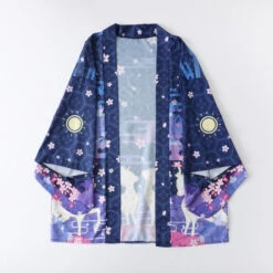 Apparel Japanese Deer Of Nara With Sakura Trees Kimono