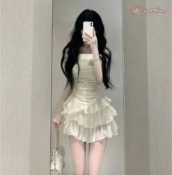 Apparel Japanese Fairytale Two Piece Skirt Set -Kawaii Store kawaiies plushies plush softtoy japanese fairytale two piece skirt set apparel cream s 162544