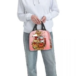 Japanese Fortune Cat Lunch Bag Set -Kawaii Store kawaiies plushies plush softtoy japanese fortune cat lunch bag set bag 982406