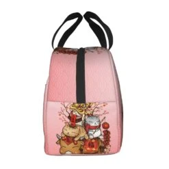 Japanese Fortune Cat Lunch Bag Set -Kawaii Store kawaiies plushies plush softtoy japanese fortune cat lunch bag set bag 985746