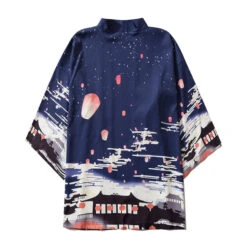 Apparel Japanese Great Wave Off Kanagawa Dragons Kois Kimono -Kawaii Store kawaiies plushies plush softtoy japanese great wave off kanagawa dragons kois kimono clothing blue lanterns xl 653231