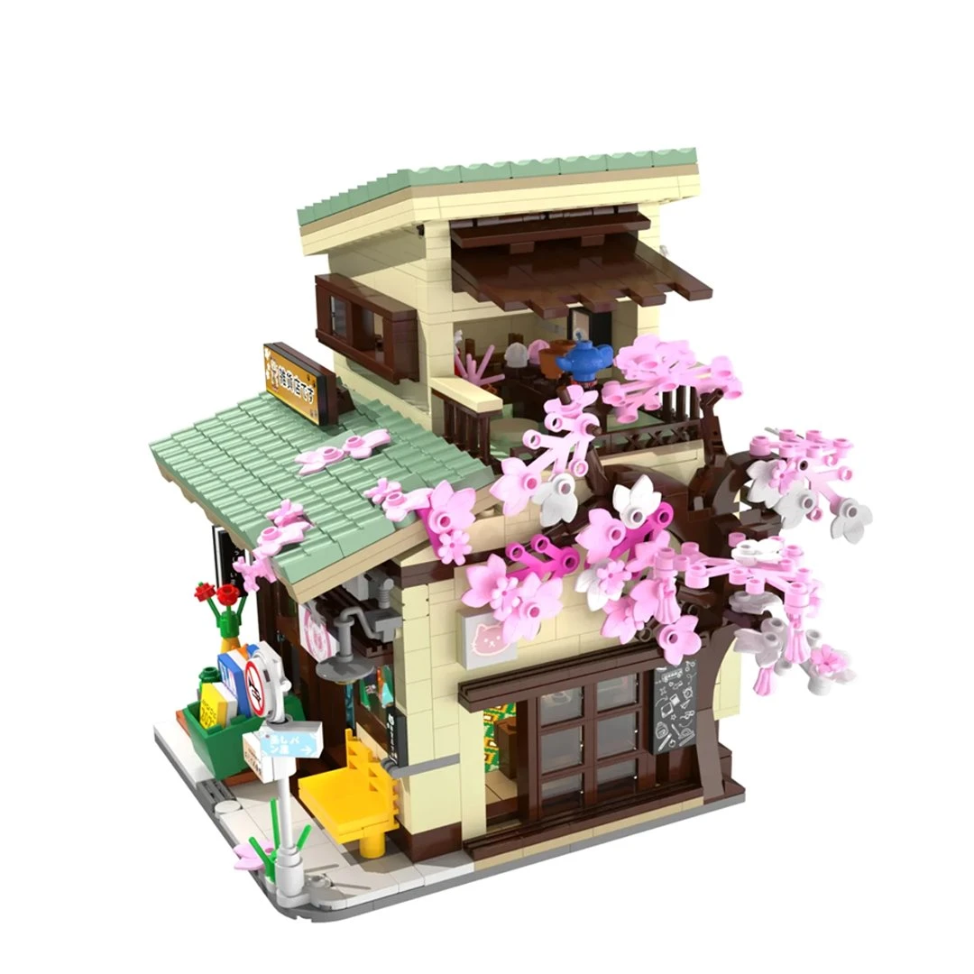 Japanese Grocery Sakura Tree Shop Building Set 13 Japanese Grocery Sakura Tree Shop Building Set - Image 11