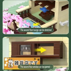 Japanese Grocery Sakura Tree Shop Building Set 31 Japanese Grocery Sakura Tree Shop Building Set -Kawaii Store kawaiies plushies plush softtoy japanese grocery sakura tree shop building set build it 504167