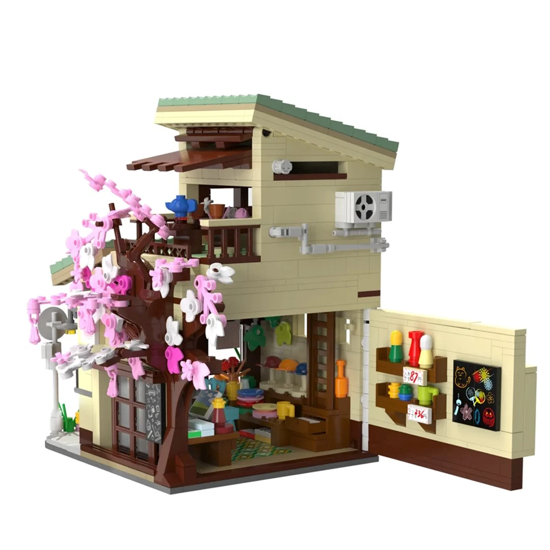 Japanese Grocery Sakura Tree Shop Building Set 11 Japanese Grocery Sakura Tree Shop Building Set - Image 9