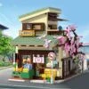 Japanese Grocery Sakura Tree Shop Building Set -Kawaii Store kawaiies plushies plush softtoy japanese grocery sakura tree shop building set build it no box 270986
