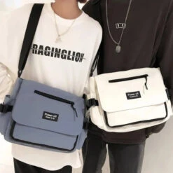 Apparel Japanese Harajuku Power Off Simple Crossbody Shoulder Bag -Kawaii Store kawaiies plushies plush softtoy japanese harajuku power off simple crossbody shoulder bag bags 141249