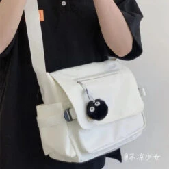 Apparel Japanese Harajuku Power Off Simple Crossbody Shoulder Bag -Kawaii Store kawaiies plushies plush softtoy japanese harajuku power off simple crossbody shoulder bag bags 434451