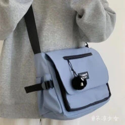 Apparel Japanese Harajuku Power Off Simple Crossbody Shoulder Bag -Kawaii Store kawaiies plushies plush softtoy japanese harajuku power off simple crossbody shoulder bag bags 629261