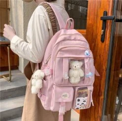 Apparel Japanese High School Backpack Bag -Kawaii Store kawaiies plushies plush softtoy japanese high school backpack bag new bag 985834