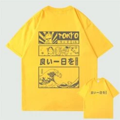 Apparel Japanese Kanji Wave Masks Lucky Cat Cotton Tee Set 1 18 Apparel Japanese Kanji Wave Masks Lucky Cat Cotton Tee Set 1 -Kawaii Store kawaiies plushies plush softtoy japanese kanji wave masks lucky cat cotton tee set 1 new tops yellow s 339642