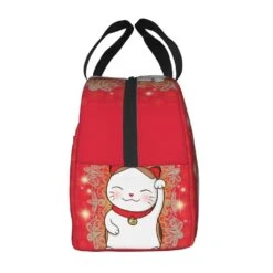 Japanese Lucky Cat Lunch Bag -Kawaii Store kawaiies plushies plush softtoy japanese lucky cat lunch bag bag 833844