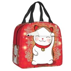 Japanese Lucky Cat Lunch Bag