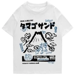 Apparel Japanese Mount Fuji Unisex Tee -Kawaii Store kawaiies plushies plush softtoy japanese mount fuji unisex tee apparel white s 706072