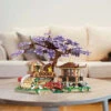 Japanese Purple Cherry Blossom Sakura Tree House Micro Building Set 1 Japanese Purple Cherry Blossom Sakura Tree House Micro Building Set -Kawaii Store kawaiies plushies plush softtoy japanese purple cherry blossom sakura tree house micro building set build it 992359