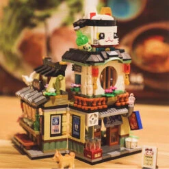 Japanese Ramen Bar Seafood Store Micro Building Sets -Kawaii Store kawaiies plushies plush softtoy japanese ramen bar seafood store micro building sets build it 157818