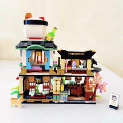 Japanese Ramen Bar Seafood Store Micro Building Sets -Kawaii Store kawaiies plushies plush softtoy japanese ramen bar seafood store micro building sets build it 239102