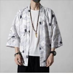 Apparel Japanese Royal Cranes Kimono -Kawaii Store kawaiies plushies plush softtoy japanese royal cranes kimono apparel 902650