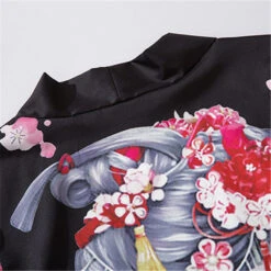 Apparel Japanese Sakura Black Red Anime Girl Long Kimono Cardigan Robes 20 Apparel Japanese Sakura Black Red Anime Girl Long Kimono Cardigan Robes -Kawaii Store kawaiies plushies plush softtoy japanese sakura black red anime girl long kimono cardigan robes new apparel 115007