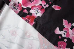 Apparel Japanese Sakura Black Red Anime Girl Long Kimono Cardigan Robes 30 Apparel Japanese Sakura Black Red Anime Girl Long Kimono Cardigan Robes -Kawaii Store kawaiies plushies plush softtoy japanese sakura black red anime girl long kimono cardigan robes new apparel 155097