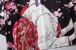 Apparel Japanese Sakura Black Red Anime Girl Long Kimono Cardigan Robes 31 Apparel Japanese Sakura Black Red Anime Girl Long Kimono Cardigan Robes -Kawaii Store kawaiies plushies plush softtoy japanese sakura black red anime girl long kimono cardigan robes new apparel 228006