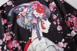Apparel Japanese Sakura Black Red Anime Girl Long Kimono Cardigan Robes 28 Apparel Japanese Sakura Black Red Anime Girl Long Kimono Cardigan Robes -Kawaii Store kawaiies plushies plush softtoy japanese sakura black red anime girl long kimono cardigan robes new apparel 824180